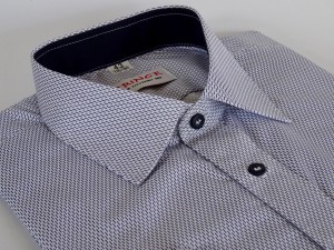 Koszula męska biało-granatowa slim