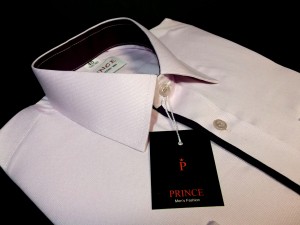 Koszula różowa kratka slim 80% bawełna