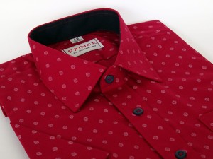 Koszula męska czerwona slim