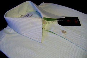 koszula zielona kratka slim