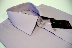 koszula fioletowa gładka slim