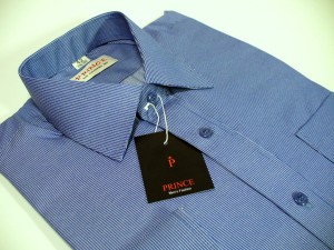 Koszula męska niebieska prążki classic