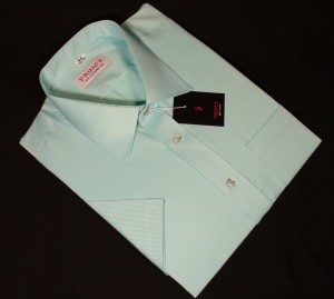 koszula miętowa prążki slim