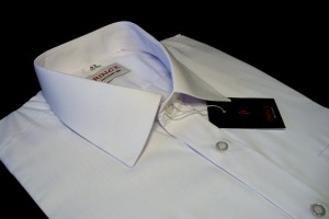 koszula biała gładka slim