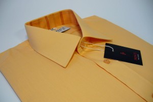 koszula pomarańczowa gładka slim