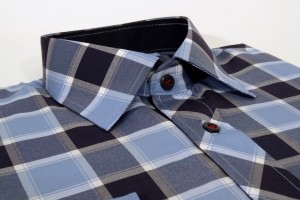 Koszula męska niebiesko- granatowa slim