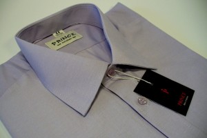 koszula fioletowa prążki slim