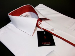 Koszula męska biała gładka slim